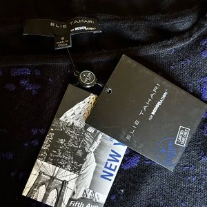 Ellie Tahari NWT Chenille Mix Dress NWT size Small